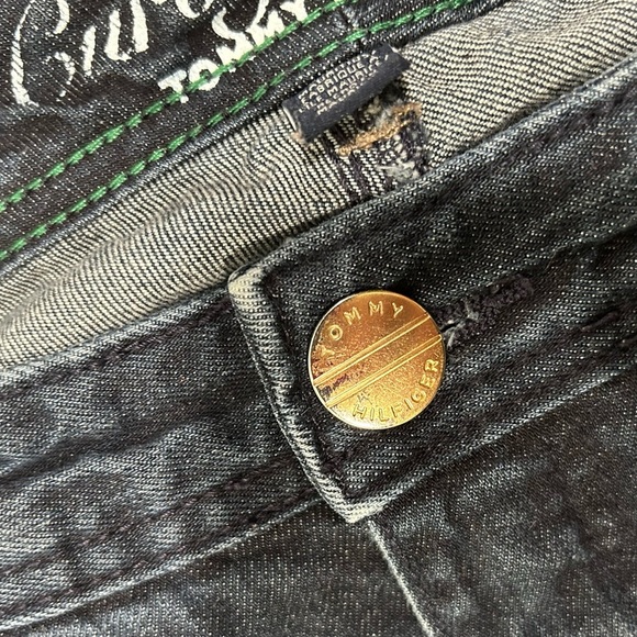 Tommy Hilfiger Curvy Boot Mid Rise Dark Wash Jeans Bootcut Stretch Denim Size 10 - Picture 5 of 12